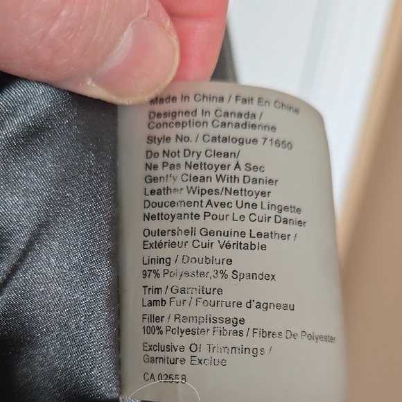 Danier Leather Jacket with Black and Brown Design - Picture 7 of 8